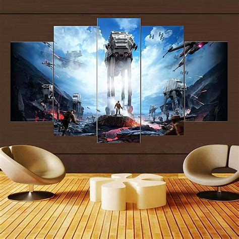 super starship star wars movie 5 panel canvas art wall decor canvas storm