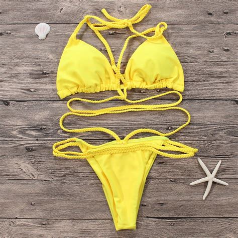 Sexy Brazilian Bikini Thong Beach Swimsuit For Lady China Swimwear And Underwear Price