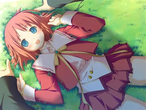 Hd Wallpaper Red Haired Girl Anime Character Wallpaper Kokonoka Happy Margaret Wallpaper Flare