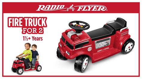 Radio Flyer Fire Truck Ride On And Fireman Hat Only 62
