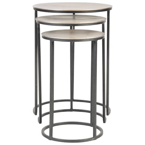Uttermost Accent Furniture Occasional Tables 25057 Erik Metal Nesting