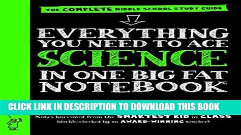 PDF Everything You Need To Ace Science In One Big Fat Notebook The Complete Middle Babe