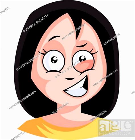 Girl Is Being Very Naughty Illustration Vector On White Background