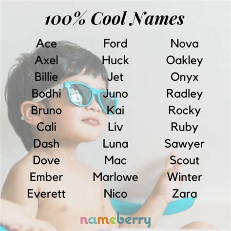 Certified Cool Baby Names These Names Exude Awesome Babynames