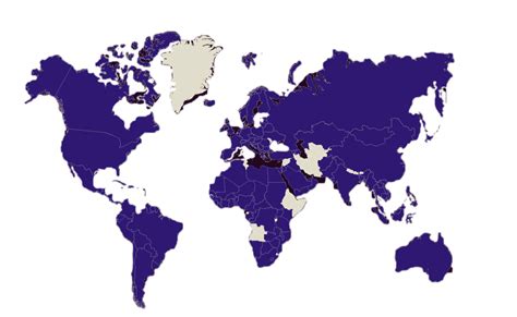 Coverage Map - Global Footprint - SIM -Data Coverage 