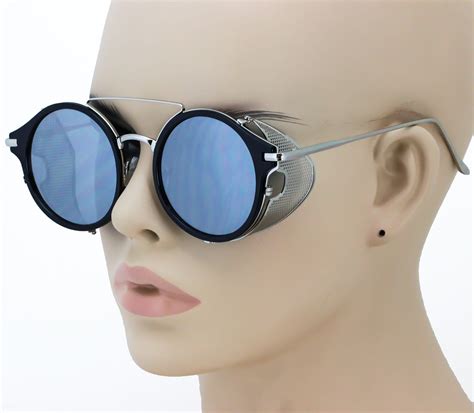 Elite Sunglasses Side Shield Steampunk Vintage Cool Uv Protection Hipster Round Glasses For