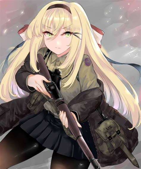 M1 Grand Anime Weapons Anime Warrior Girls Frontline Armada Just