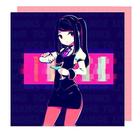 Aesthetic Anime Girl Poster By Echos7 Redbubble
