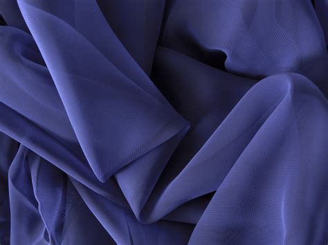 Royal Blue Sheer Chiffon Georgette Fabric Sold By The Yard