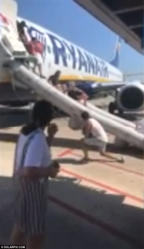 Moment An Explosion On A Ryanair Plane Sends Panicked Passengers