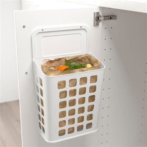 VARIERA Trash can, white, 3 gallon - IKEA