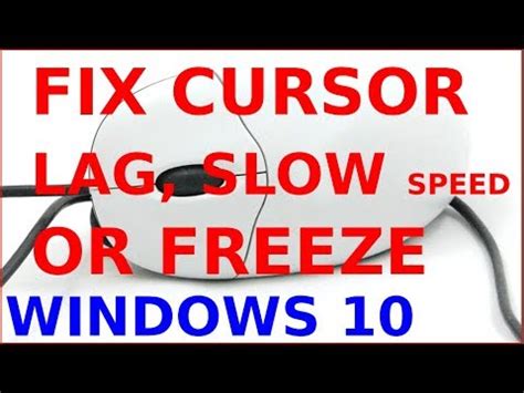 How To Fix Mouse Not Moving Cursor Freeze Slow Speed And Lags In