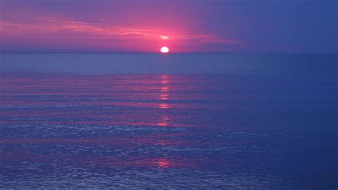 Sea Horizon Sunset Ripples Sky 4k Hd Wallpaper