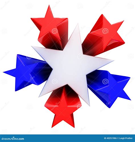 Red White And Blue Stars Stock Illustration Illustration Of