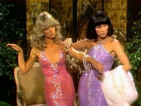 Farrah Fawcett And Cher In Bob Mackie For The Sonny And Cher Show
