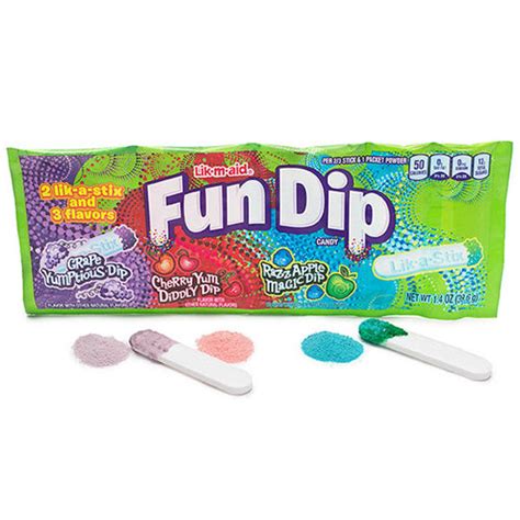 Lik M Aid Fun Dip Candy 14 Oz Pack All City Candy