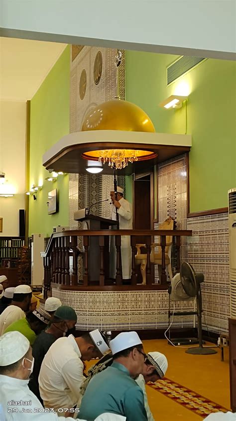 Masjid Pengiran Muda Abdul Mateen Kampong Mulaut Solat Sunat Aidil