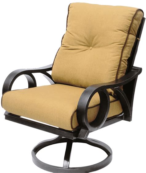 Channel Cast Aluminum Outdoor Patio Swivel Rocker Chair