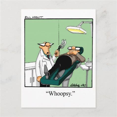 funny dentist cartoon postcard zazzle dentist cartoon dentist humor dentist