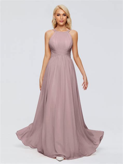 2022 Trend Vintage Mauve Bridesmaid Dresses Cicinia