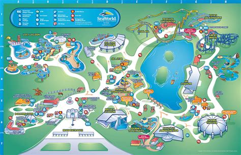 Seaworld San Antonio Park Maps On Behance