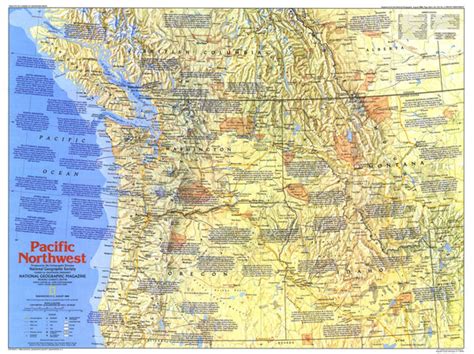 Pacific Northwest Map 1986 Side 1