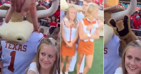 Texas Tech Fans Encounter With Texas Cheerleader Goes Viral Video Game 7