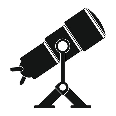 Telescope Black Simple Icon Vector Art At Vecteezy