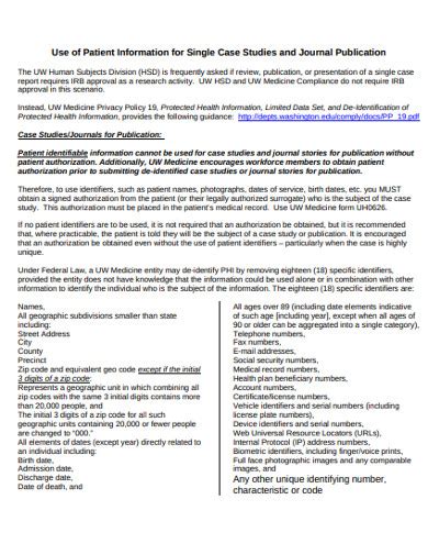 A case study is a research method used to study a subject in depth. 10+ Patient Case Study Examples in PDF | DOC | Examples