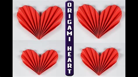 How To Make An Origami Heart 3d Paper Heart Diy Paper