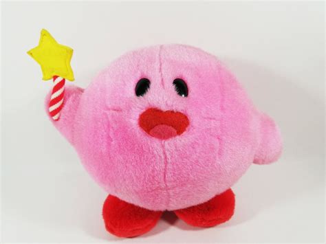 Vintage Kirby Plush 1993 Star Rod Kirby Bandai Hal Ebay