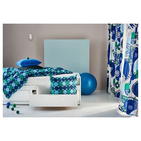 Completo letto copripiumino matrimoniale e 2 federe ikea verde. KROKUSLILJA Copripiumino e 2 federe, blu/verde, 240x220 ...