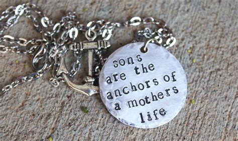 Personalized Jewelry Hand Stamped Jewelry Sons Are The Anchors Of A