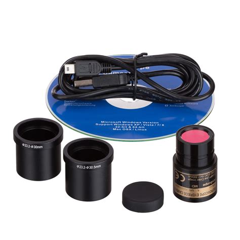 Amscope 40x 1000x Student Microscope Kit W Glass Lens And Metal Frame