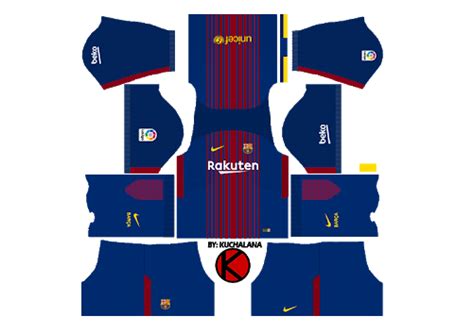 Dls 18 Kits Barcelona 2018 Dream League Soccer Barcelona