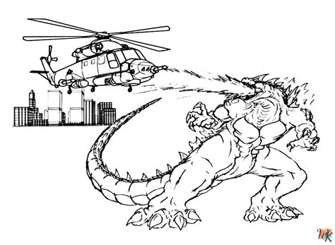 Godzilla Kleurplaten Printen Online Bij Kleurplaten Wk
