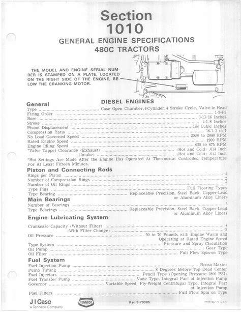 Case 480c Tractor Backhoe Loader Workshop Service Repair Manual