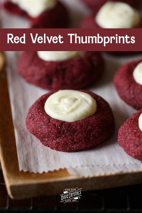 These Sweet Red Velvet Thumbprints Are Like Little Bits Of Your