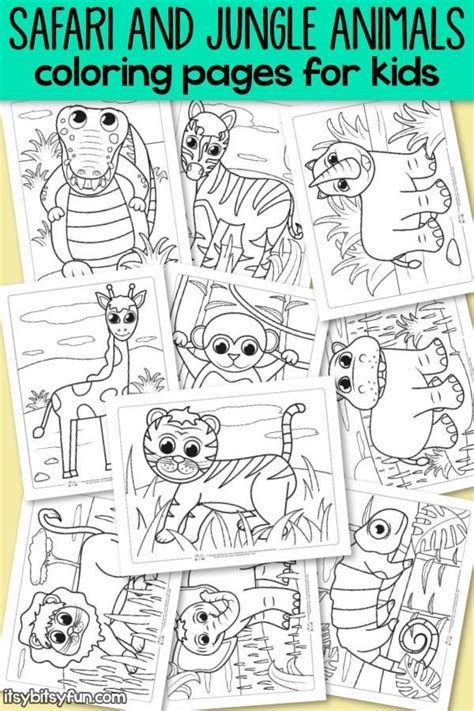 Uncategorized jungleing pages best for kids free printable baby realistic. Safari and Jungle Animals Coloring Pages for Kids ...