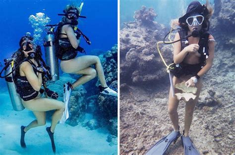 Brave Tourists STRIP Off For Naked Scuba Diving Sessions Daily Star