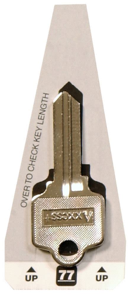 The Hillman Group 77 Axxess Key Schlage Double Sided House Key The