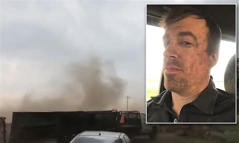 Death Defying Moment Storm Chaser Gets Caught In The Eye Of A Tornado