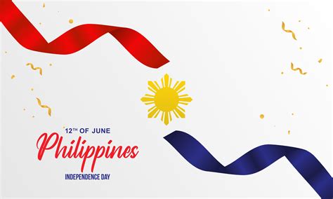 Philippines Independence Day Vector Template Vector Art At Vecteezy