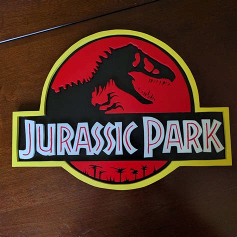 Jurassic Park Sign I Made With A Scroll Saw Rsomethingimade