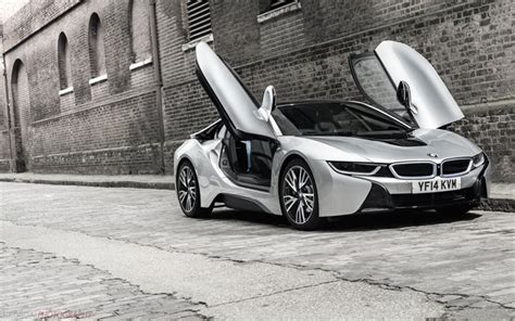 Download Wallpapers Bmw I8 Hybrid 2016 Electric Car Silver I8 For
