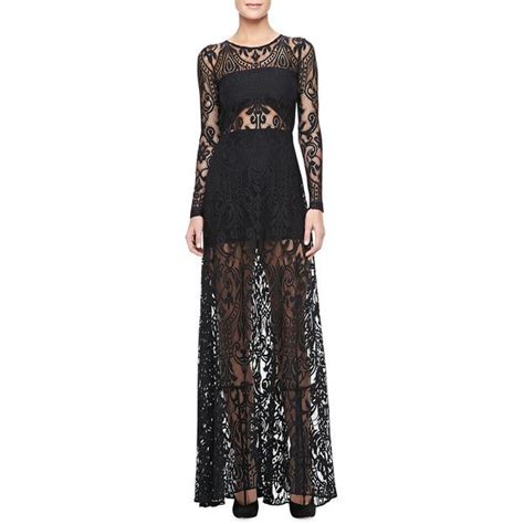 Alexis Marisol Sheer Lace Gown Black Lace Evening Dress Lace Gown