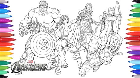 Avengers Coloring Pages Thor Coloring Pages