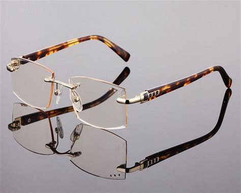 52 18 140 High Quality Reading Eyeglasses Anti Blue Lens Men Rimless