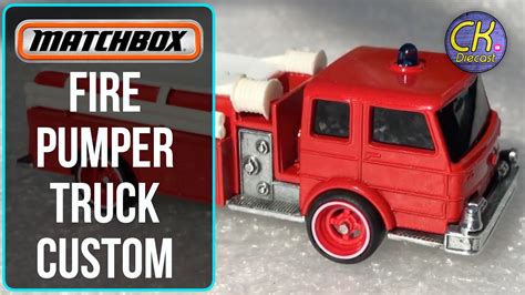 Matchbox Restoration Fire Pumper Truck Custom Youtube