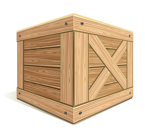 Wood Crate Clip Art Vector Images And Illustrations Istock